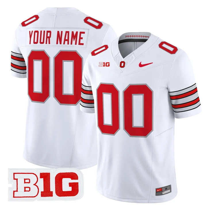 Ohio State Buckeyes 2026 Tunnel Vision Vapor Limited Custom Jersey white