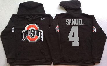 Ohio State Buckeyes 4 Curtis Samuel Black Men's Pullover Hoodie