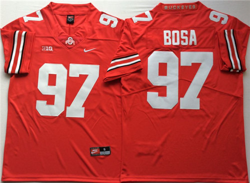 Ohio State Buckeyes 97 Joey Bosa Red Nike College Football Jersey