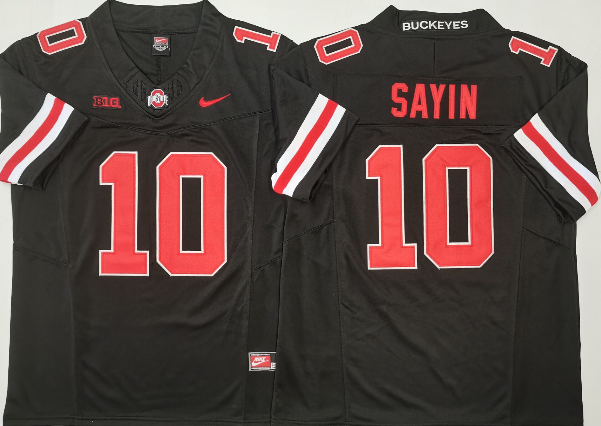 Ohio State Buckeyes Black #10 SAYIN