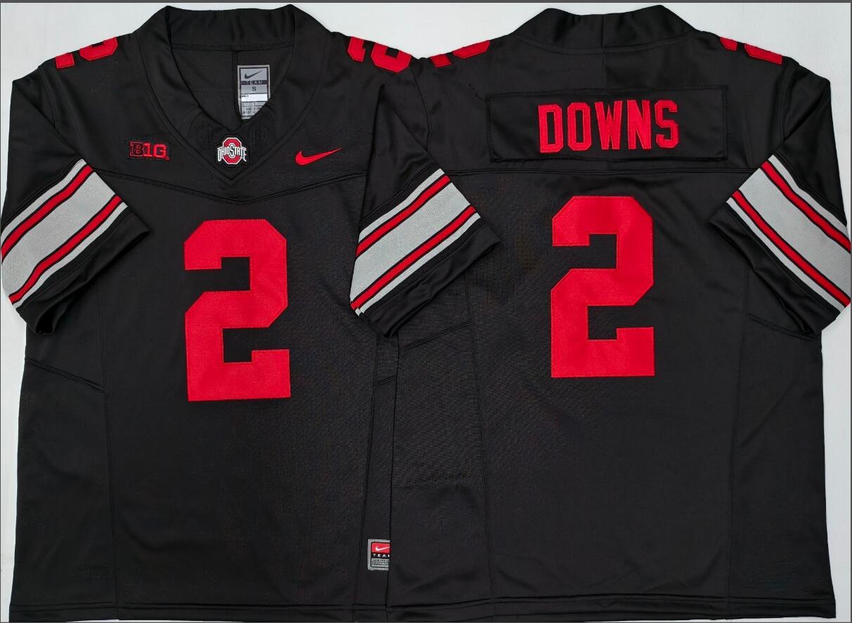 Ohio State Buckeyes Black #2 DOWNS