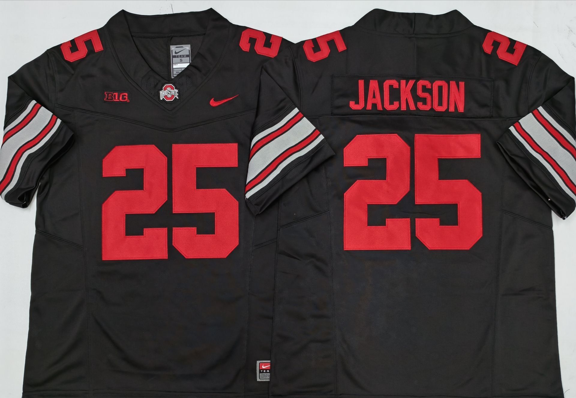 Ohio State Buckeyes Black #25 JACKSON