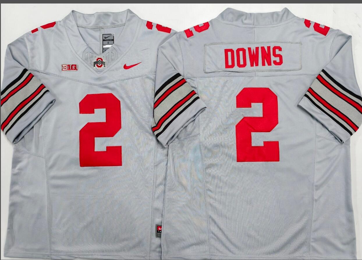 Ohio State Buckeyes GRAY #2 DOWNS