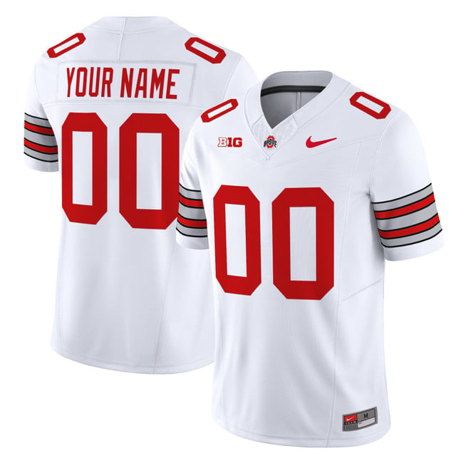 Ohio State Buckeyes Heritage Stripe 2025 26 Vapor Limited Custom Jersey