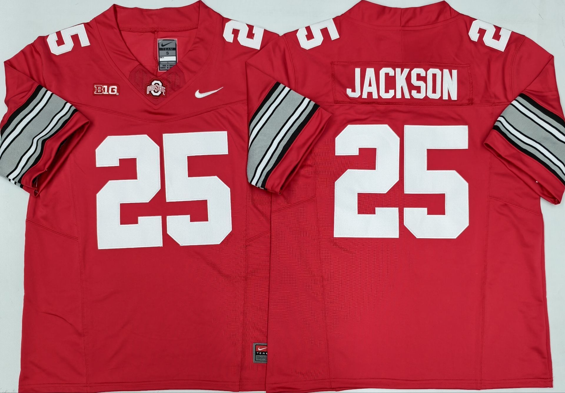 Ohio State Buckeyes Red #25 JACKSON
