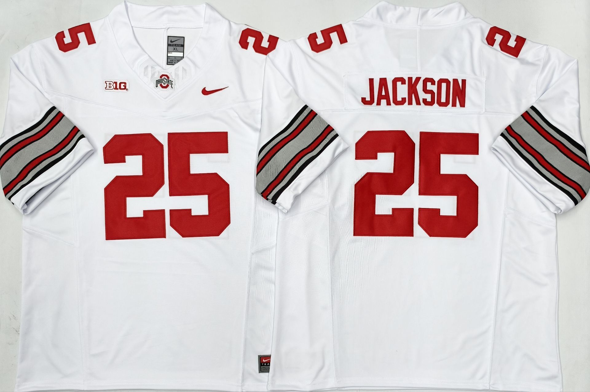 Ohio State Buckeyes White #25 JACKSON