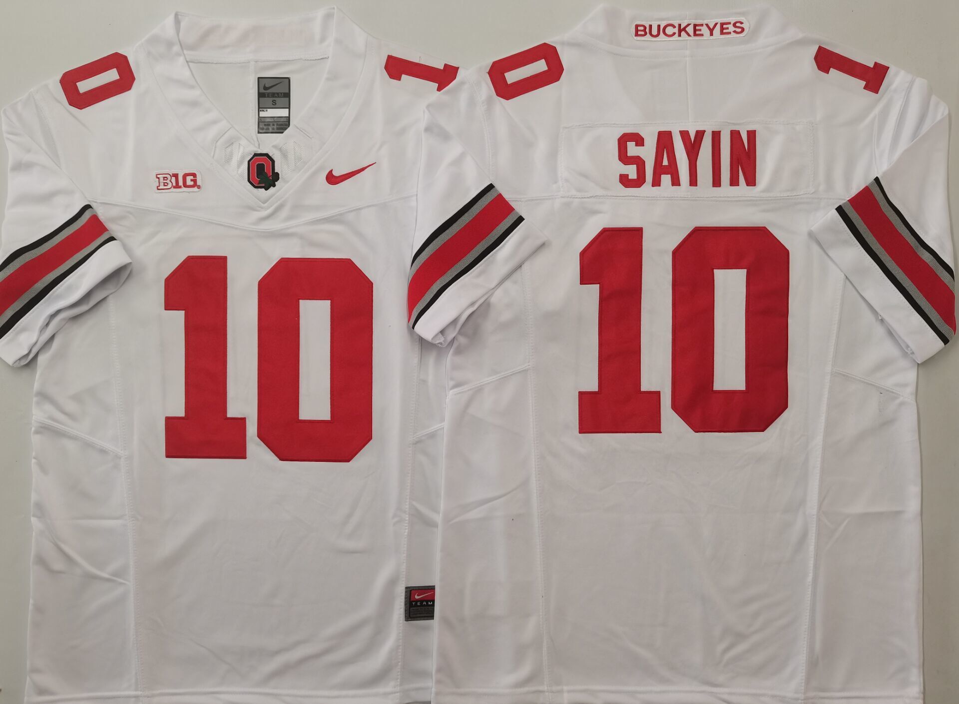 Ohio State Buckeyes White1 #10 SAYIN