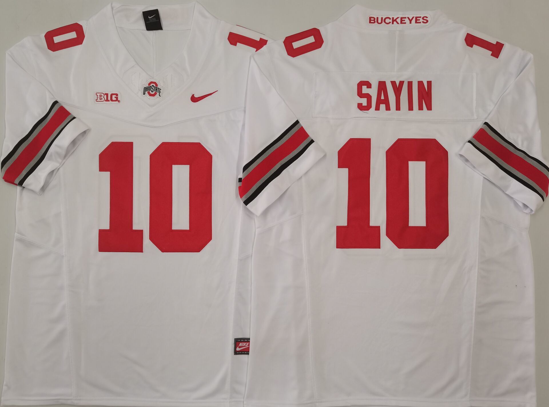 Ohio State Buckeyes White2 #10 SAYIN