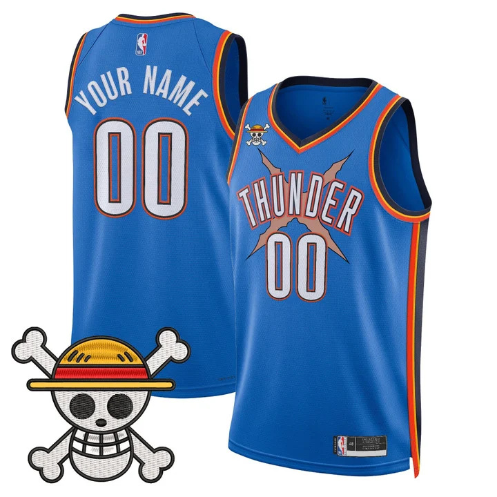 Oklahoma City Thunder x One Piece Swingman Custom Jersey