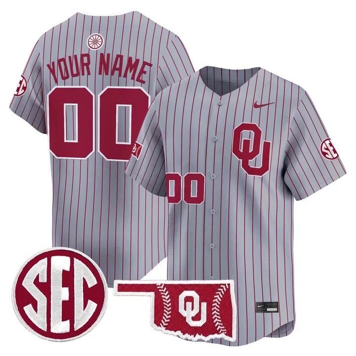 Oklahoma Sooners 2026 Vapor Premier Limited Custom Jersey GRAY2