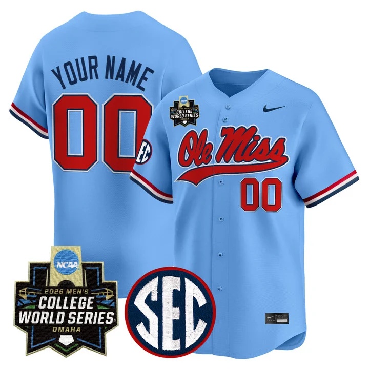 Ole Miss 2026 World Series Vapor Premier Limited Custom Jersey