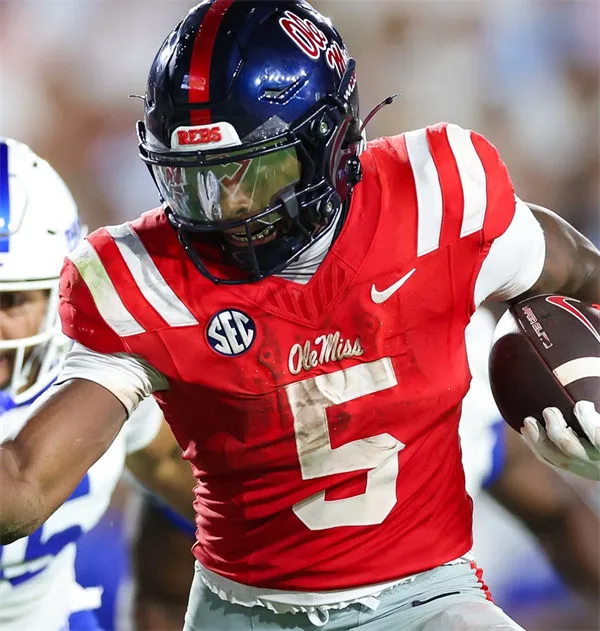 Ole Miss Rebels #5 Kam Franklin Red College Football Game Jersey 