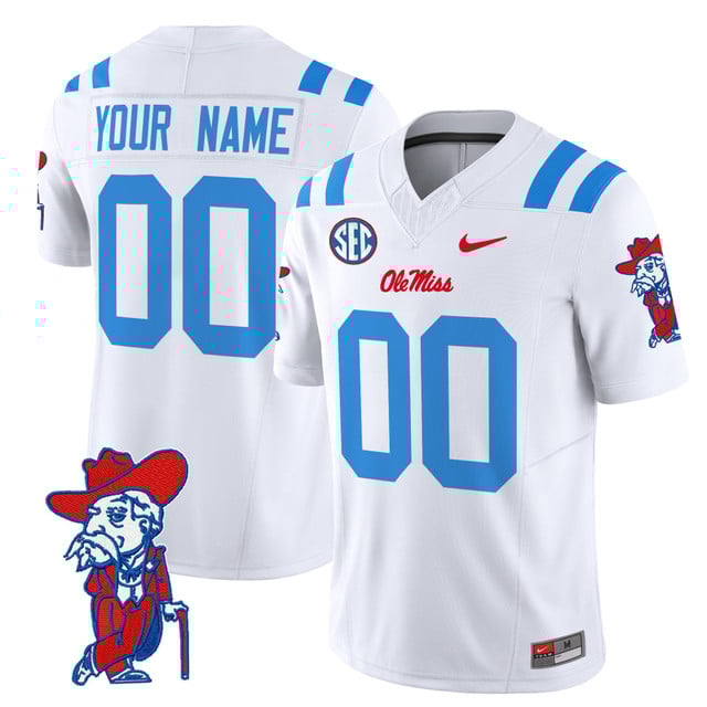 Ole Miss Rebels 2025 Vapor Limited Custom Jersey V2