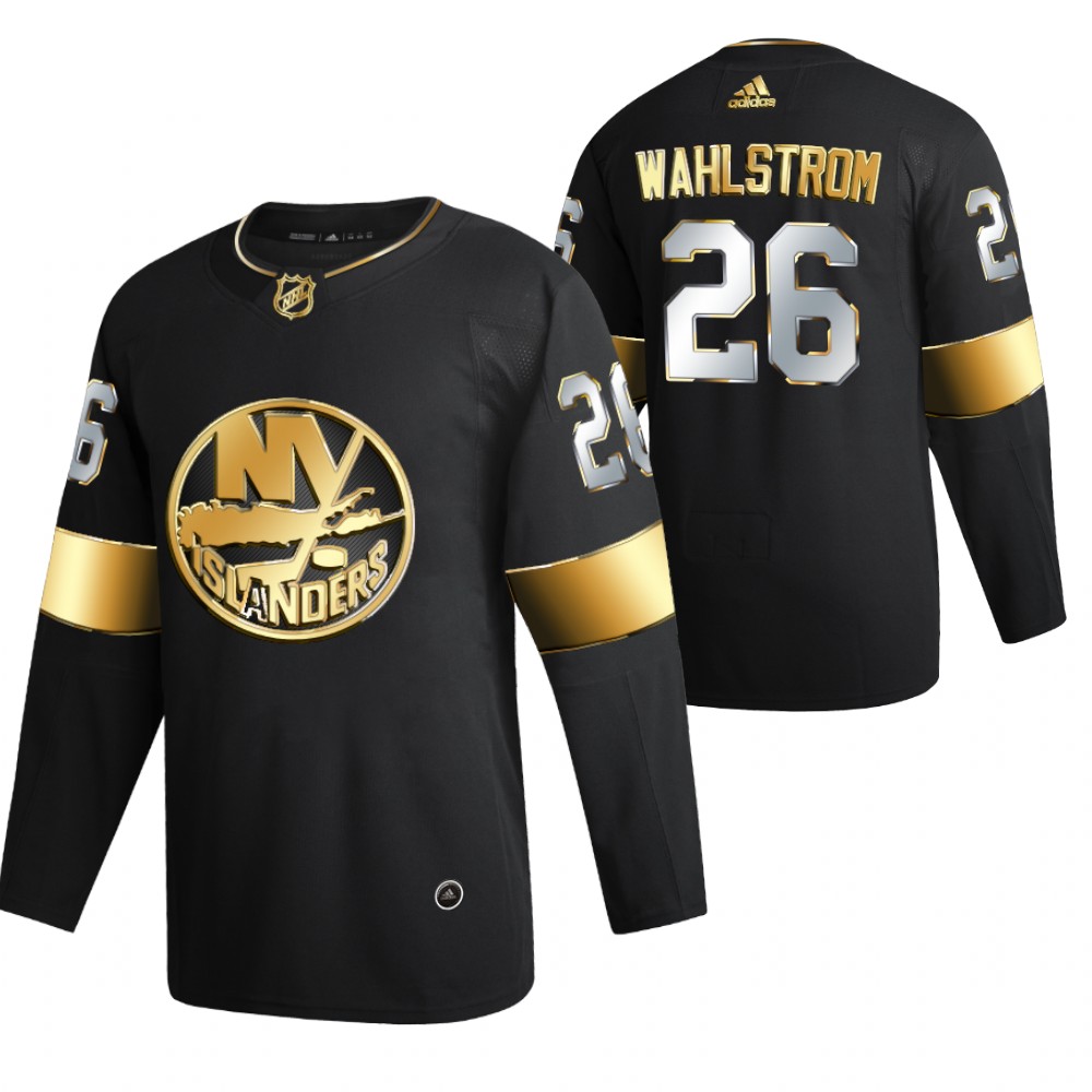 Oliver Wahlstrom New York Islanders Black 2021 Golden Edition Jersey Limited Authentic