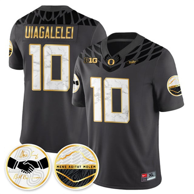 Oregon Ducks 2025 Shoe Duck Jersey black #10 Matayo Uiagalelei