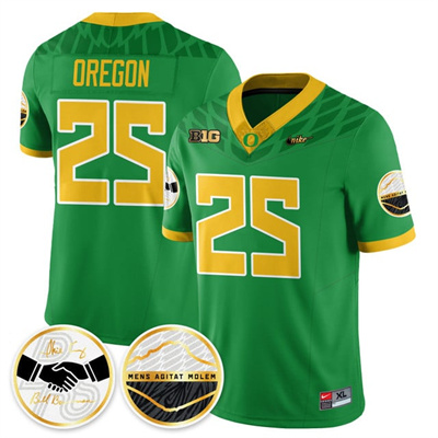 Oregon Ducks 2025 Shoe Duck Jersey green #25 Oregon