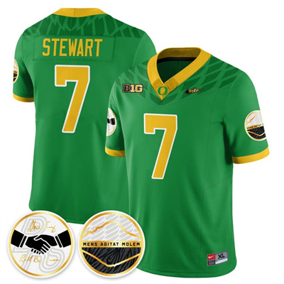 Oregon Ducks 2025 Shoe Duck Jersey green #7 Evan Stewart