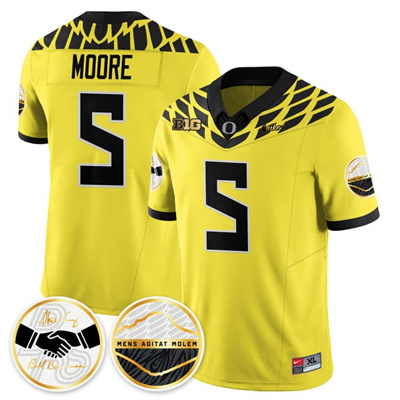 Oregon Ducks 2025 Shoe Duck Jersey yellow #5 Dante Moore