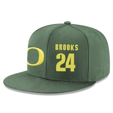 Oregon Ducks 24 Dillon Brooks Green College Basketball Adjustable Hat