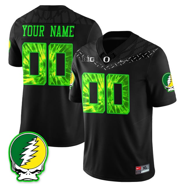 Oregon Football 2025 Grateful Custom Jersey