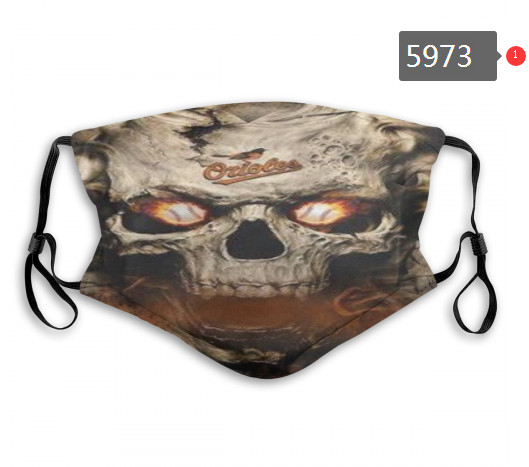 Orioles Skull Mask with PM2.5 Filter Double Protection (2)