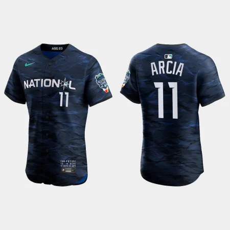 Orlando Arcia National League 2023 MLB All-Star Game Elite Jersey – Royal
