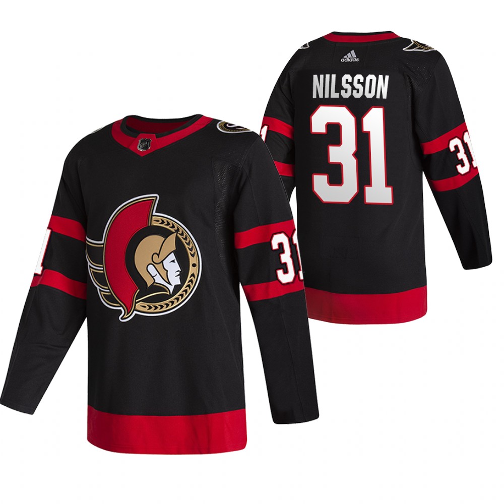 Ottawa Senators Anders Nilsson Black 2020-21 Home Authentic Jersey