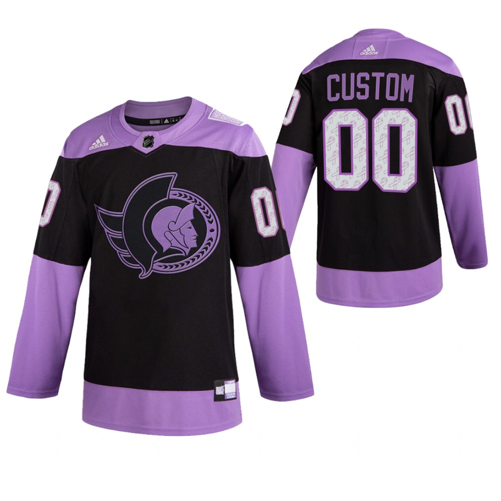 Ottawa Senators HockeyFightsCancer Custom Purple Jersey Authentic