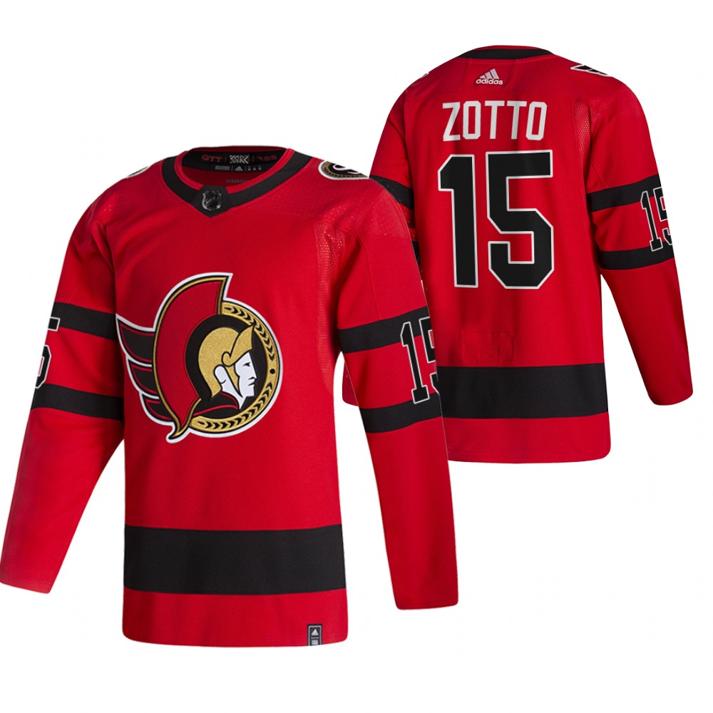 Ottawa Senators Michael Del Zotto Red 2021 Reverse Retro Special Edition Jersey