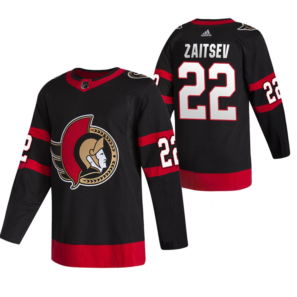 Ottawa Senators Nikita Zaitsev Black 2020-21 Home Authentic Jersey