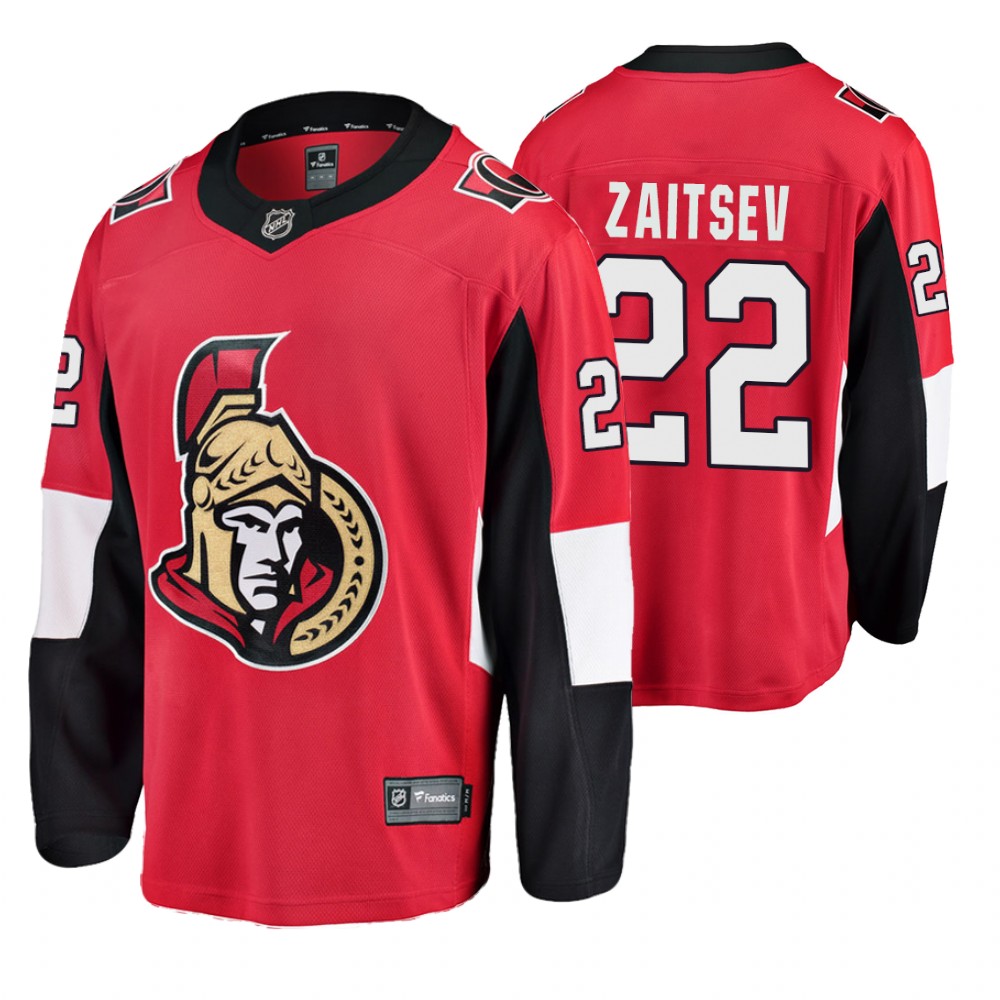 Ottawa Senators Nikita Zaitsev Men's Home Breakaway Player Fanatics Branded Jersey