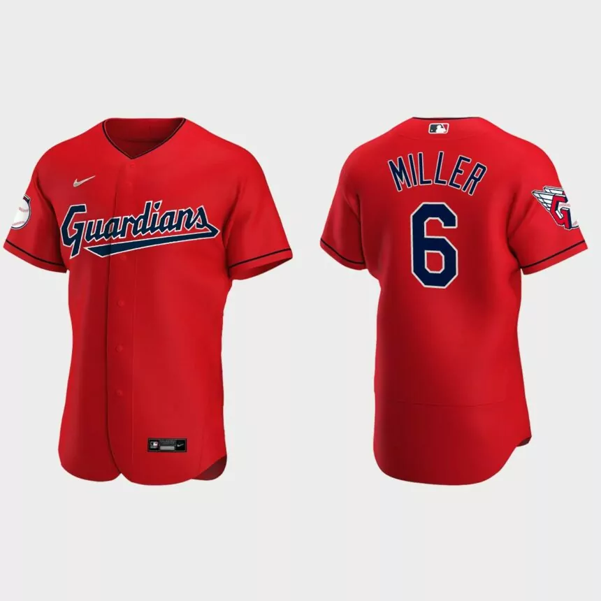 Owen Miller Cleveland Guardians Authentic Alternate Jersey – Red