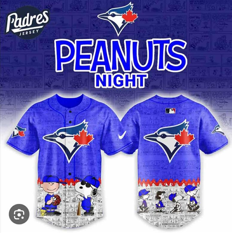 PEANUTS NIGHT BASEBALL JERSEY