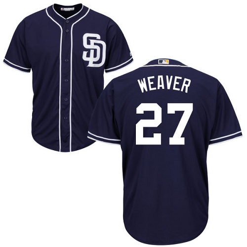 Padres #27 Jered Weaver Navy blue Cool Base Stitched Youth MLB Jersey