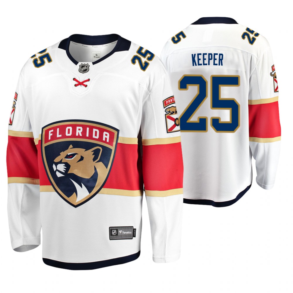 Panthers Brady Keeper White Breakaway Player Away Jersey