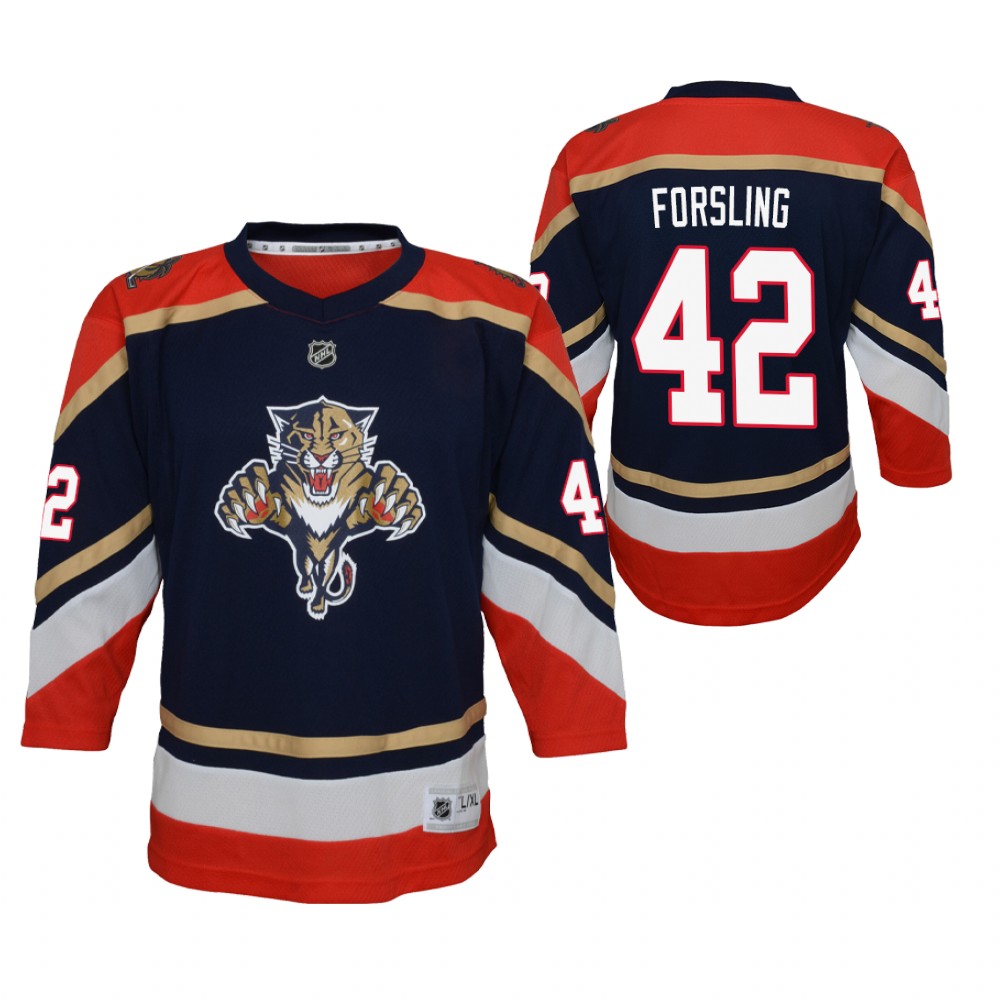 Panthers Gustav Forsling 2020-21 Reverse Retro Jersey Youth Special Edition