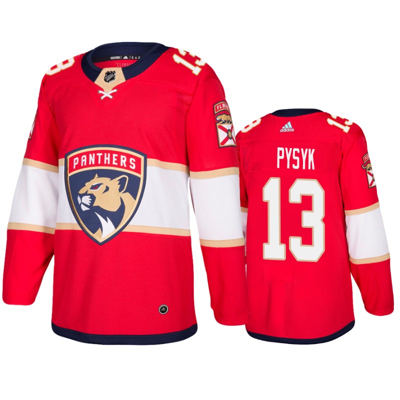 Panthers Mark Pysyk Red Home Jersey