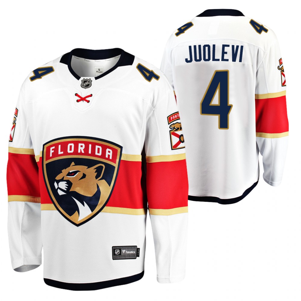 Panthers Olli Juolevi Jersey Away White Player Men