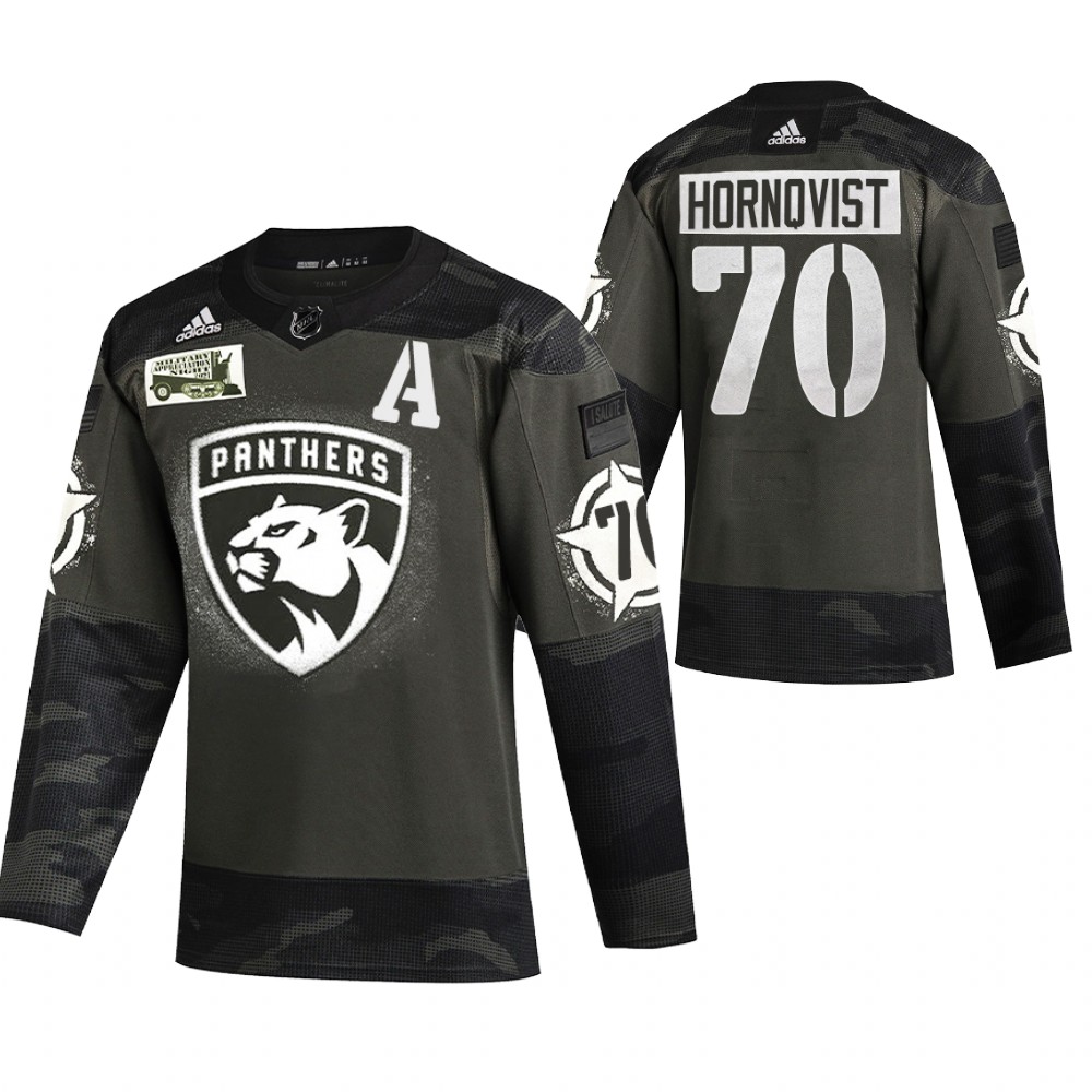 Panthers Patric Hornqvist Camo 2021 Military Night Authentic Limited Jersey