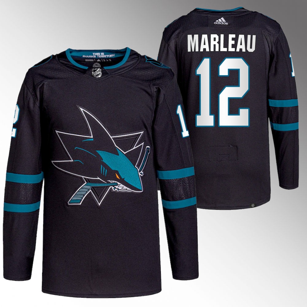 Patrick Marleau San Jose Sharks Black Retired Number Primegreen Jersey
