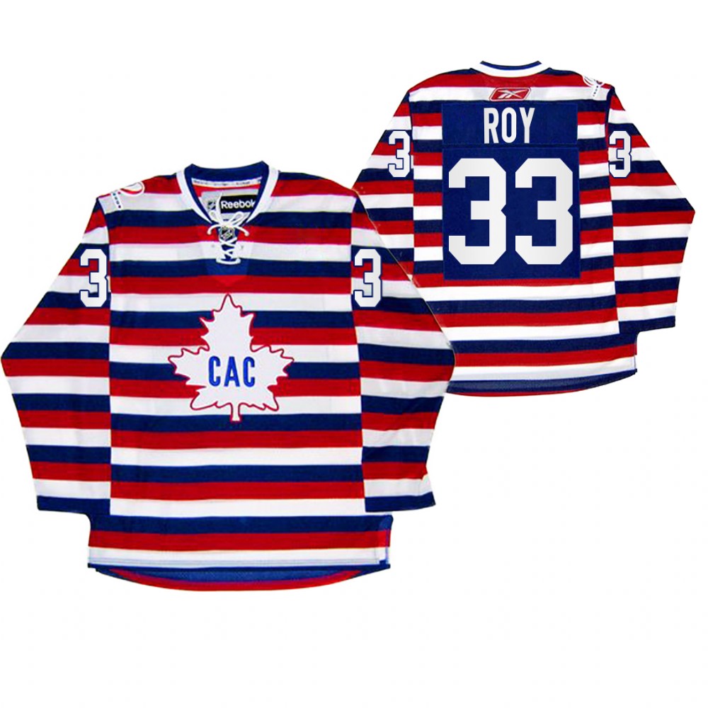 Patrick Roy Montreal Canadiens 100th Anniversary Celebration Red Retro Jersey