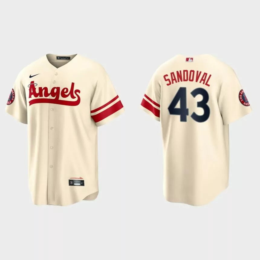 Patrick Sandoval Los Angeles Angels 2022 City Connect Replica Jersey – Cream