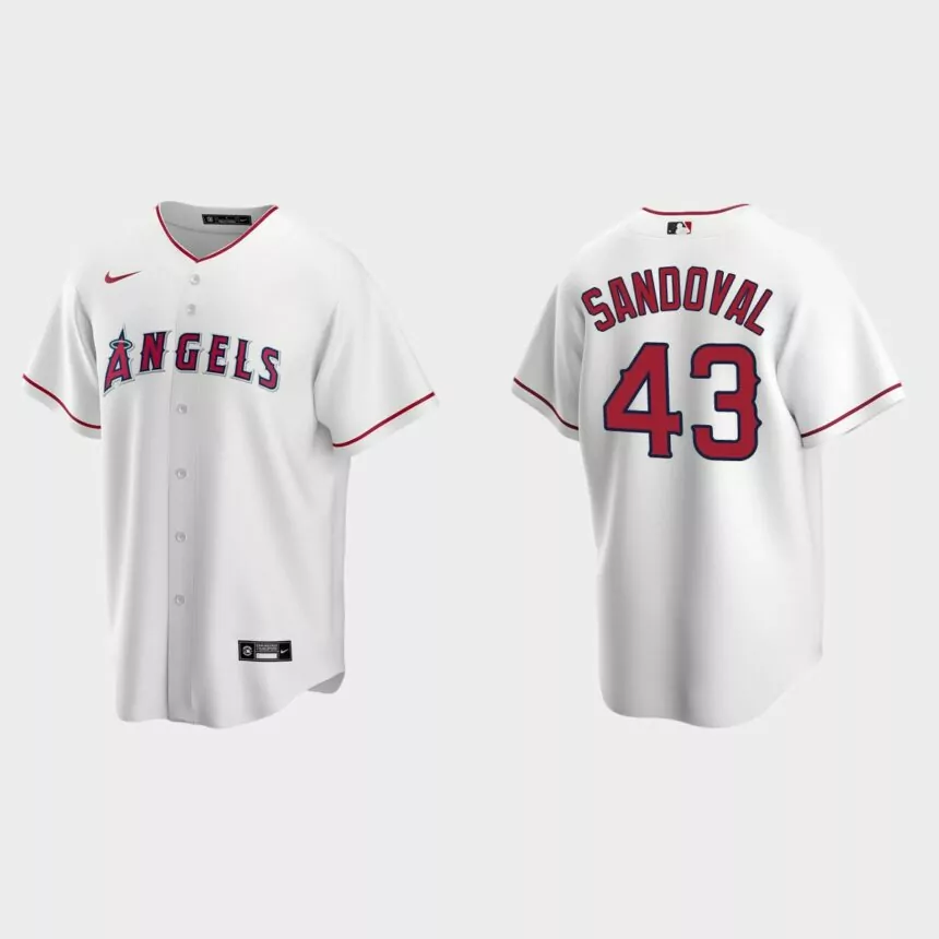 Patrick Sandoval Los Angeles Angels Replica Home Jersey – White