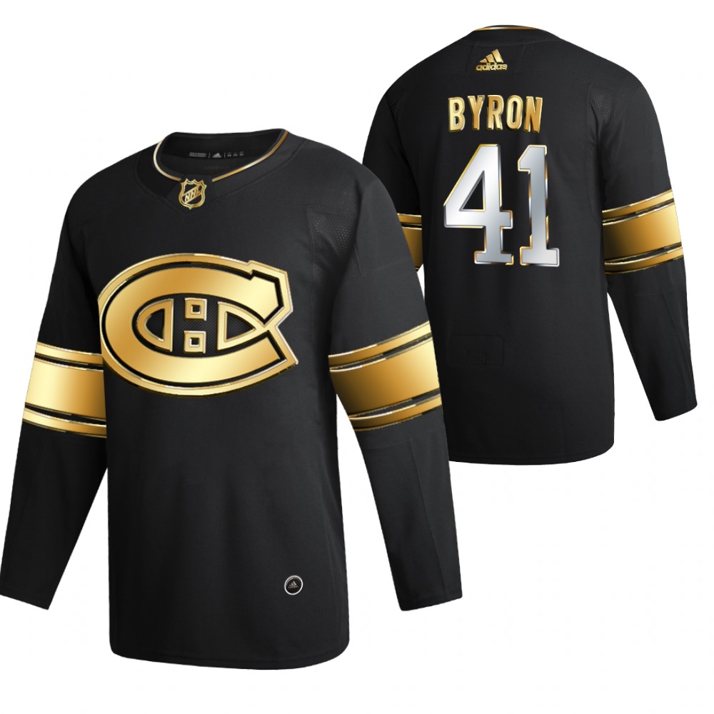 Paul Byron Montreal Canadiens Black 2021 Golden Edition Jersey Limited Authentic