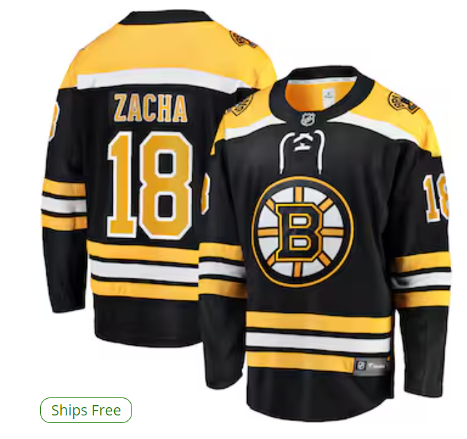 Pavel Zacha Boston Bruins Fanatics Home Breakaway Player Jersey - Black