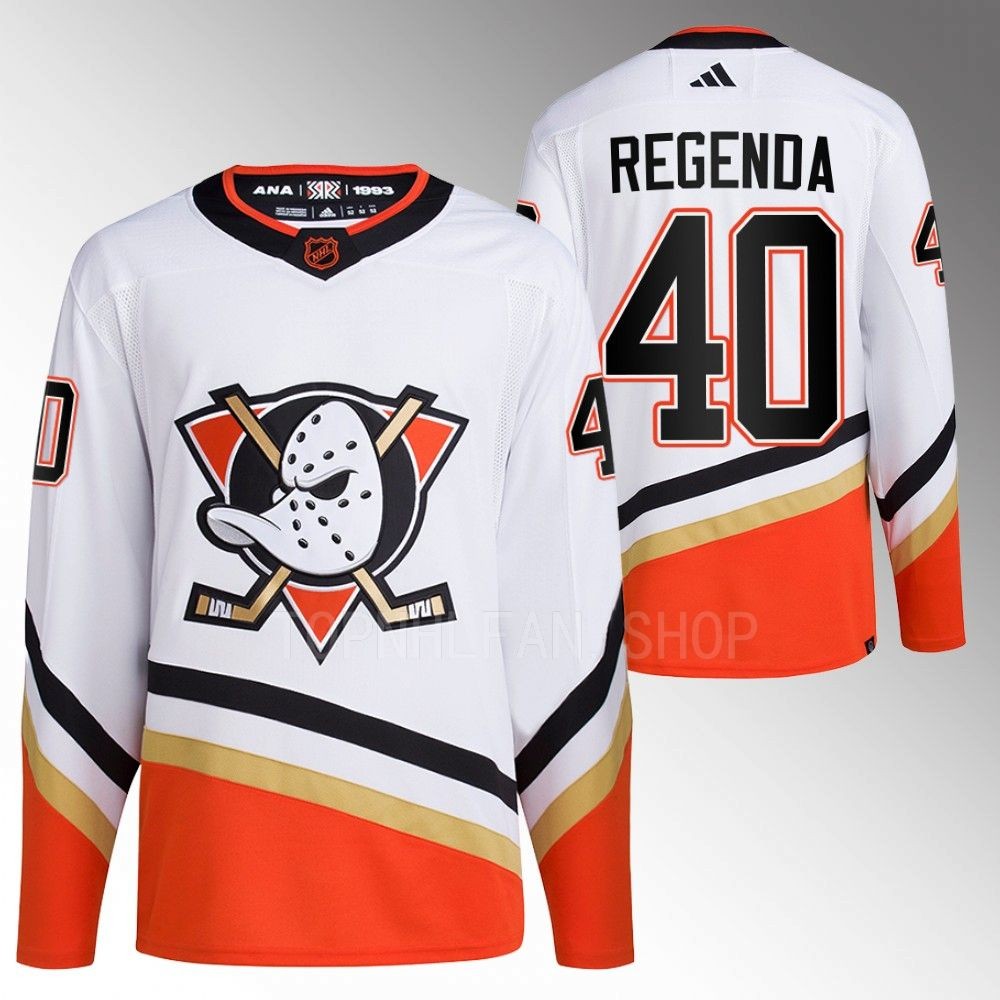 Pavol Regenda Anaheim Ducks Reverse Retro 2.0 Authentic Primegreen White 2022 Jersey