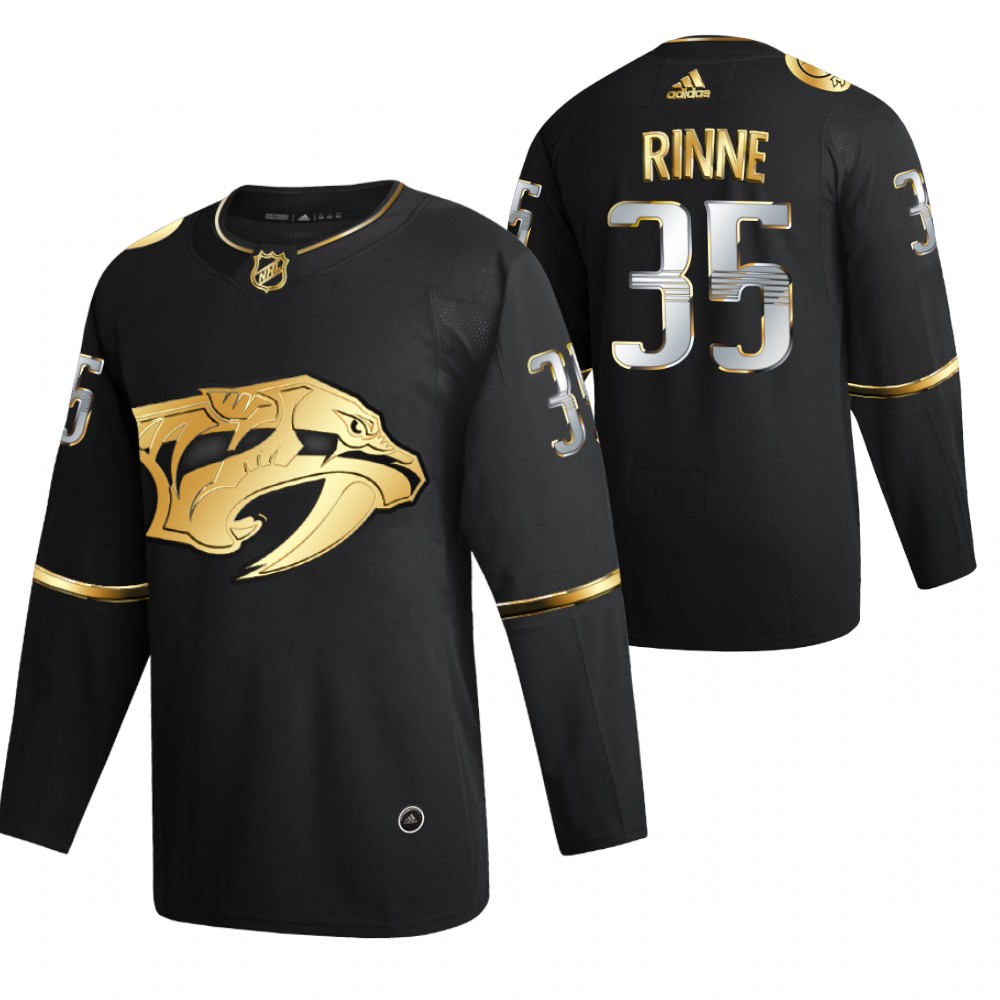 Pekka Rinne Nashville Predators Black 2021 Golden Edition Jersey Limited Authentic