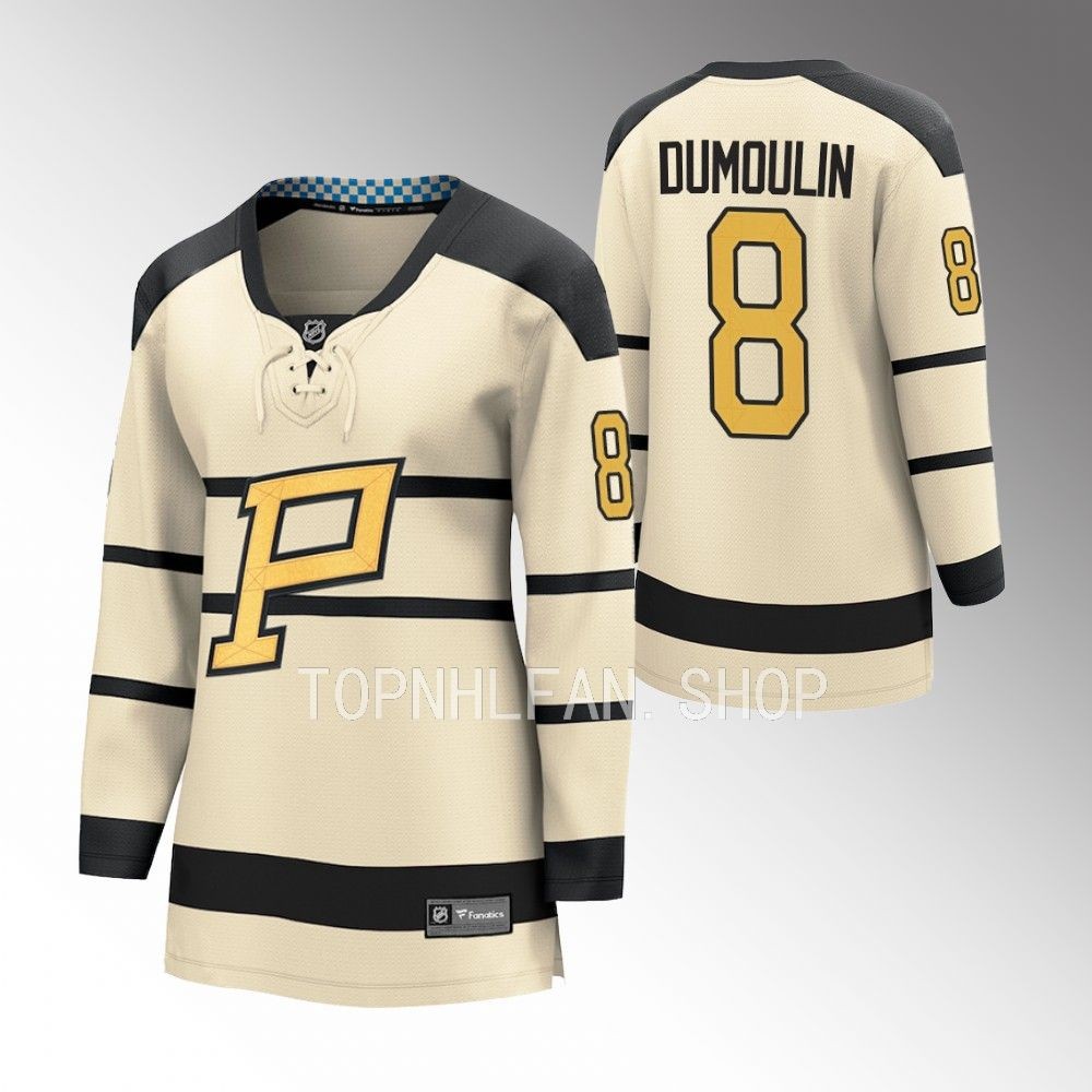 Penguins Brian Dumoulin 2023 Winter Classic Cream Player Women Jersey