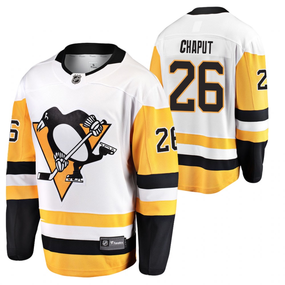 Penguins Danton Heinen Jersey Away White Player Men