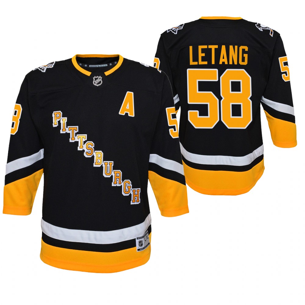 Penguins Kris Letang 2021-22 Alternate Jersey Youth Premier Player